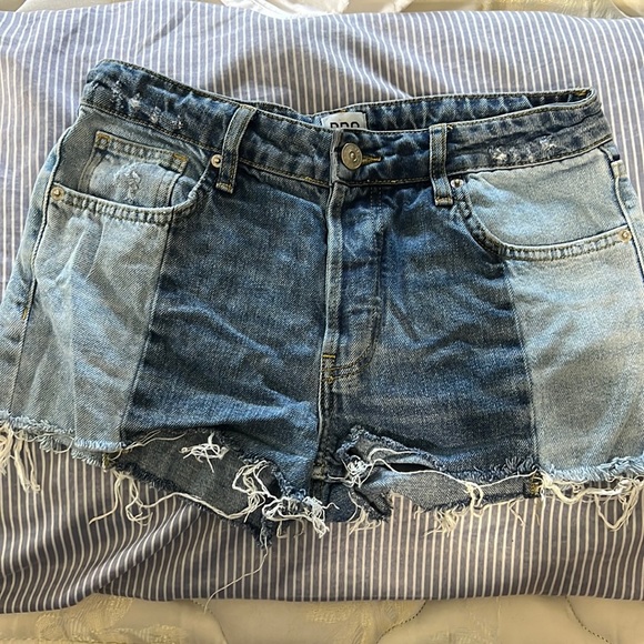 Urban Outfitters 2 Tone Denim Shorts - Picture 1 of 5